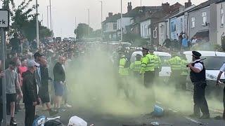 Dozens arrested in violent protests over Southport stabbings