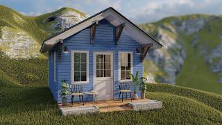 Cozy Small House Design 4x6 Meters 260 SQFT 24 SQM Living off Grid