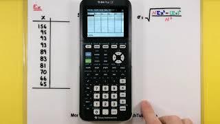 Statistics - Calculating standard deviation using a Ti83 or Ti84 calculator
