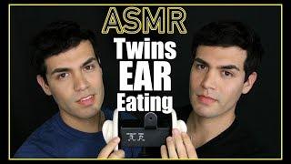 ASMR - Twins Ear Eating Amino Whisper Ears Wet Mouth Nibbling for Sleep & Relaxation