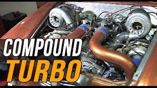 Compound turbo V6