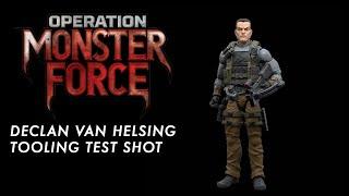 Operation  Monster Force - Declan Van Helsing 112th Scale Action Figure Test Shot