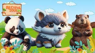 Pictures of animals playing animal sounds Panda Coyote Squirrel