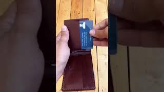Mini Classic Wallet in Mahogany Full Grain Leather