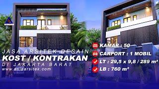 Jasa Arsitek Desain Kost Kosan Kontrakan Minimalis Modern Di Jakarta Barat #part1