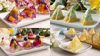 4 Popular Agar-agar Jelly Dumpling Zongzi Recipe  Dragon Boat Festival Jelly Dumplings  燕菜果冻粽子食谱