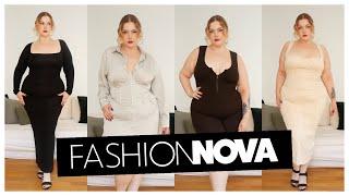 VESTIDOS y ROPA DE ENTRETIEMPO con FASHION NOVA CURVE  TRY-ON HAUL PLUS SIZE - Lolita Rydell