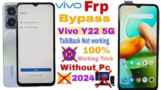 Vivo Y22  Y22s FRP Unlock Android 13 Latest Update - Without Computer 2024