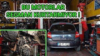 RENAULT CLİO 1.5 DCİ MOTOR REKTEFİYE Segman Kurtarmadı Sıfır Motor Yaptık