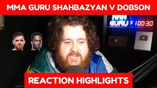 THE MMA GURU UFC Vegas 89 Edmen Shahbazyan v AJ Dobson Fight Reaction Highlights