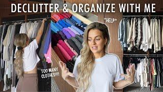 CLOSET CLEAN OUT *decluttering & organize*  decluttering my ENTIRE closet