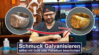 Galvanisieren Schmuck selbst mit echtem Gold oder Palladium beschichten Tutorial4K