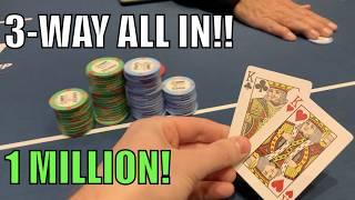 Weve Got KINGS One Million+ Three-Way ALL IN Day 3 Of WPT World Championship Vlog Ep 292