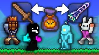 Terraria 2v2 Race But Goodie Bags Give RANDOM Items...