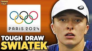 Swiatek Tough Draw  Gauff Paolini Collide at Olympics 2024  Tennis News