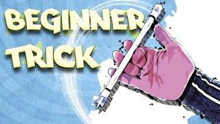 Finger Pass -  basic pen spinning trick for beginners  Fingerpass tutorial