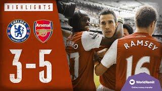 VAN PERSIE WITH A HAT-TRICK  Chelsea vs Arsenal 3-5  Classic Highlights 2011