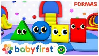 Aprenda as cores e as formas geometricas  Desenhos Educativos  BabyFirst Brasil