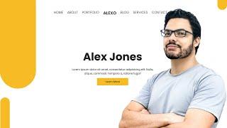 Animated Website Header Design using HTML CSS  Create a Website