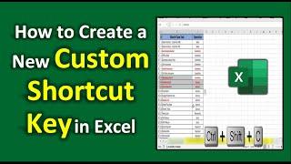 How to Add a New Custom Shortcut Key in Excel  Excel Tricks