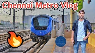 Chennai Metro Journey  Chennai Metro Vlog  How to Travel in Chennai Metro Train Adventure