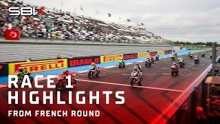 HIGHLIGHTS from a flag-to-flag Race 1 thriller in France ️  2024 #FrenchWorldSBK 