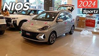 Hyundai Nios Sportz Variant 2024 ️ मात्र ₹ 7.36 लाख में Hyundai कि Features Loaded Hatchback कार 