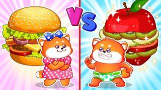 Healthy Food Vs Junk Food Song  Kids Songs And Nursery Rhymes  Video for Kids by Zee Zee