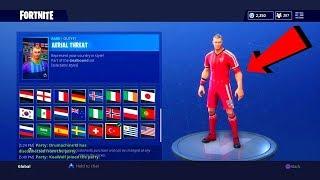 FORTNITE WORLD CUP SOCCER SKIN SHOWCASE  Aerial Threat & more FULLY CUSTOMIZABLE SOCCER SKINS