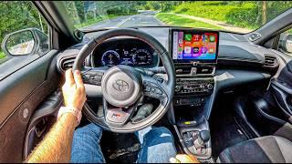 NEW Toyota Yaris Cross GR Sport 2024 1.5 Hybrid 130 hp 0-100 POV Test Drive #2148 Joe Black