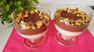 طرز تهیه یک دسر خوشمزه و آسان با نشاسته ذرت HOW TO MAKE THE BEST CORNSTARCH  DESSERT