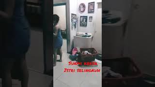 suami kerja istri selingkuh ketahuan habis mandi...