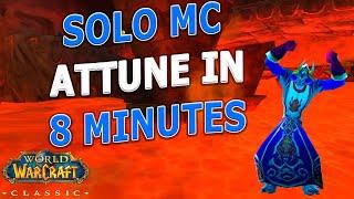 WoW Classic - SOLO MC Attunement in 8 Minutes Any class