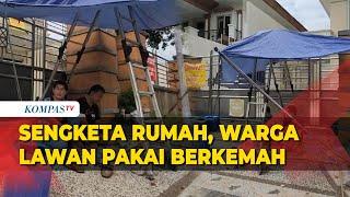 Protes Pasutri di Surabaya Dirikan Tenda di Halaman Rumah Elite