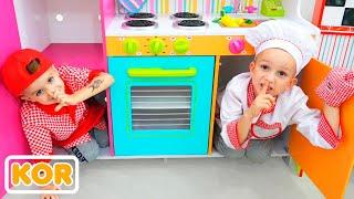 블라드와 니키가 음식을 요리하다  아이들을위한 재미있는 비디오