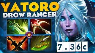 Yatoro УНИЧТОЖАЕТ ПРОТИВНИКОВ НА ДРОВКЕ В СЛОЖНОЙ ИГРЕ Drow Ranger 7.36c