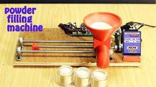 Auger Powder Filling machine Arduino project  Experiment UAE 