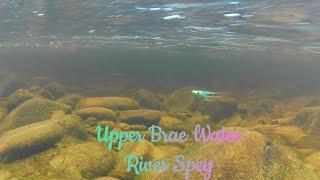 Salmon fly fishing Upper Brae Water River Spey