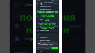 Секретное меню Telegram.Меню отладки