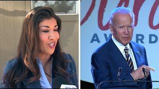 Lucy Flores says kiss from Biden made her uneasy gross and confused