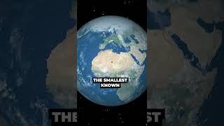 Smallest Black Hole vs the Earth. #cosmoknowledge #blackhole #space #earth #cosmos #universe