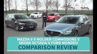 Comparison Test 2018 Mazda 6 v Commodore v Octavia v Mondeo  Drive.com.au