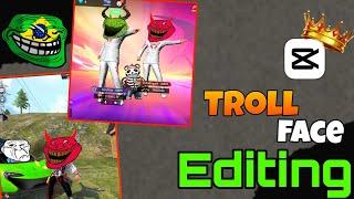 Free Fire Virel Troll Face Video Tutorial how To Edit Troll Face Video #freefire #trollface