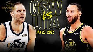 Golden State Warriors vs Utah Jazz Full Game Highlights  Jan 23 2022  FreeDawkins