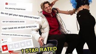 I got my EAR PIERCED at the WORST REVIEWED piercing shop in MY CITY *LONDON* 1 STAR RATED