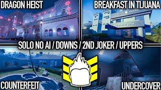 PAYDAY 2 Dragon Heist Breakfast in Tij Counterfeit Undercover Solo No AIDowns2nd JokerUppers