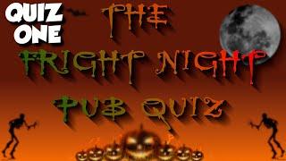 PUB QUIZ SPOOKY HALLOWEEN FRIGHT NIGHT PART 1  #HALLOWEEN #PUBQUIZ