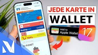 JEDE Karte Tickets D-Ticket Krankenkasse ... in Apple Wallet legen 2024  Nils-Hendrik Welk