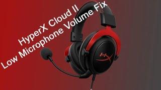 HyperX Cloud 2 Microphone Low Audio Fix w firmware update