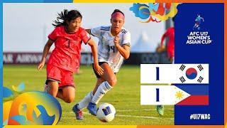 Full Match  AFC U17 Womens Asian Cup Indonesia 2024™  Group A  Korea Republic vs Philippines